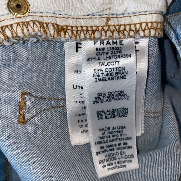 Frame Denim Le High Straight Leg Faux Pear… - Picture 7 of 12